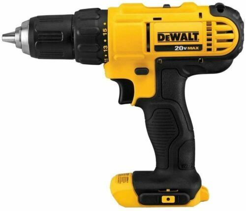 DEWALT 1/2&Prime; 20 Volt Max 20V Li-Ion Compact 1.5 Ah Drill Driver w/ Bag NO BATTERY