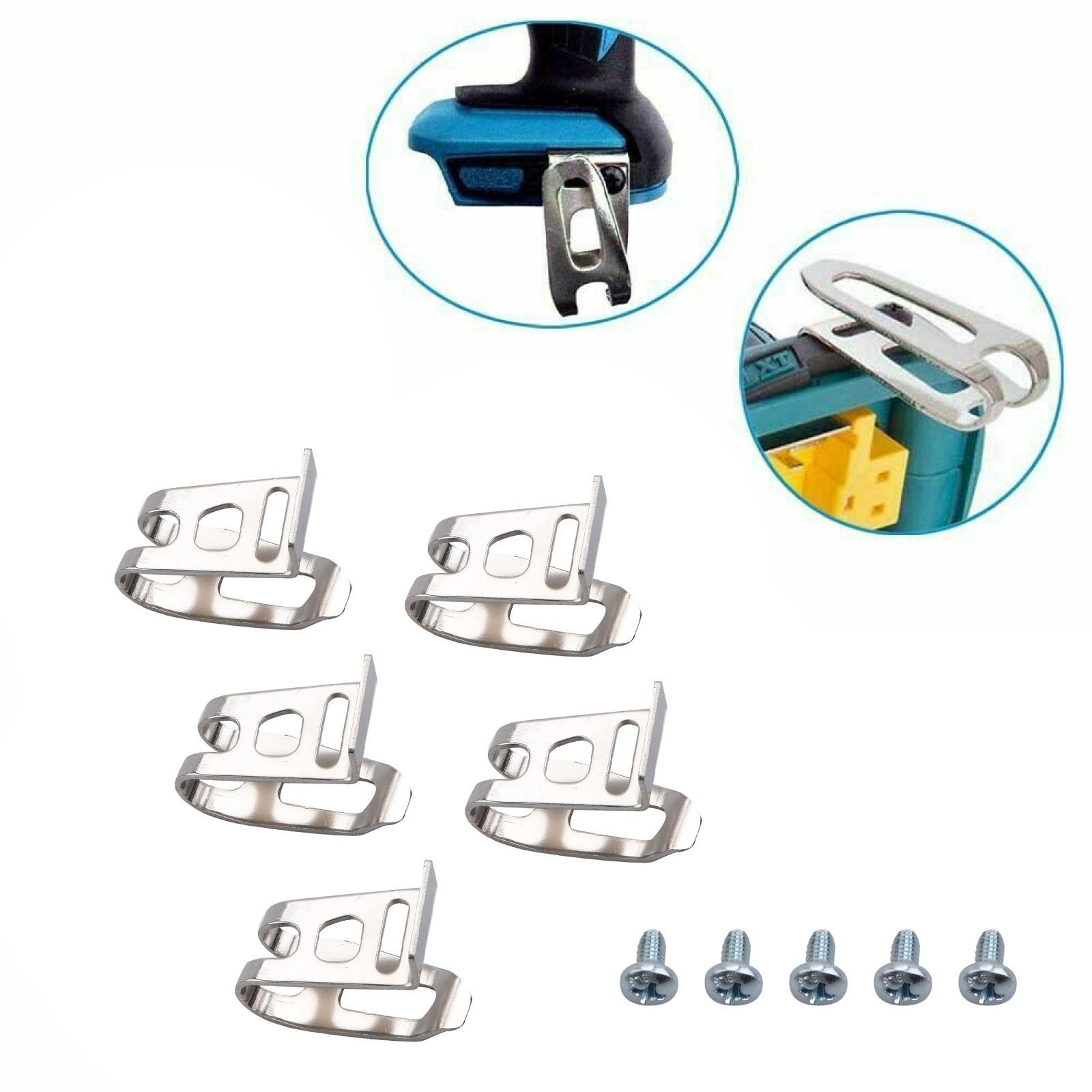 5PCS Belt Clip Hook Screw Cordless Tools For Makita BTD141 BTD141Z Drill