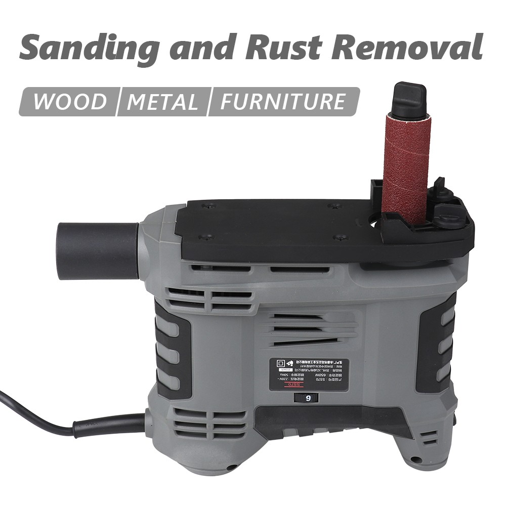 650W Electric Handheld Woodworking Arc Sander Oscillating Spindle Sander 220V US
