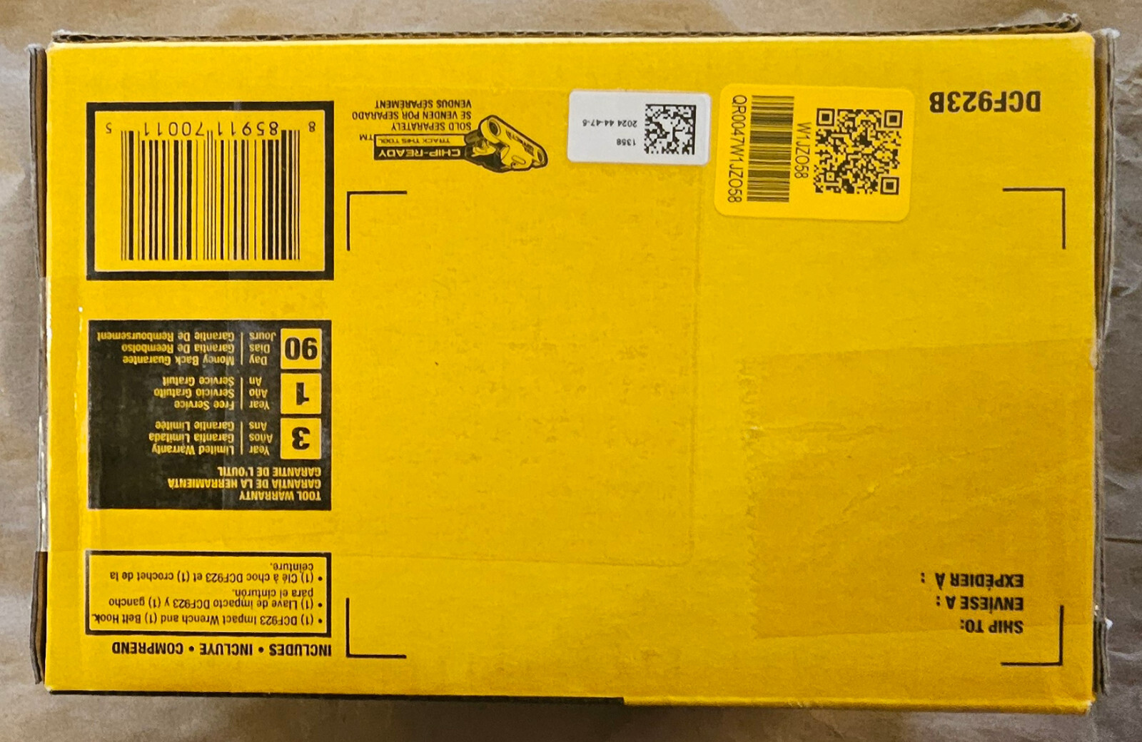 NEW DeWalt DCF923B 20V Brushless 3/8&Prime; Compact Impact Wrench Hog Ring Anvil only