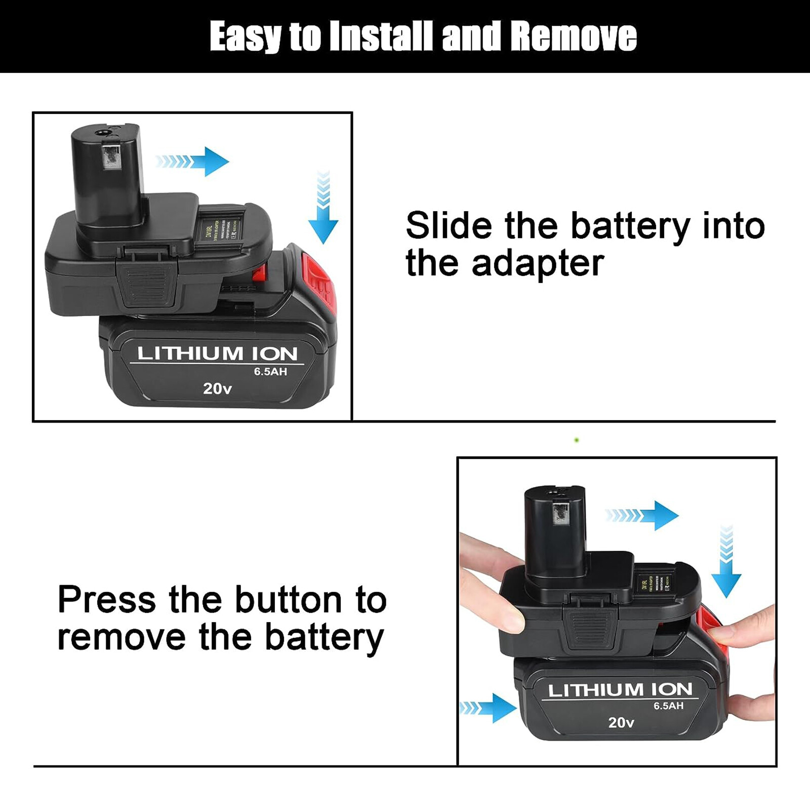 4X Battery Adapter Converter for Dewalt 20V Milwaukee 18V to Ryobi 18V Tool USB