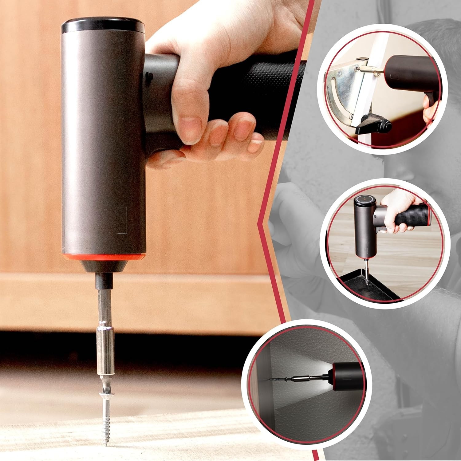 Electric Cordless Battery Operated Screwdriver Set | 4V Rechargeable Screwdri…