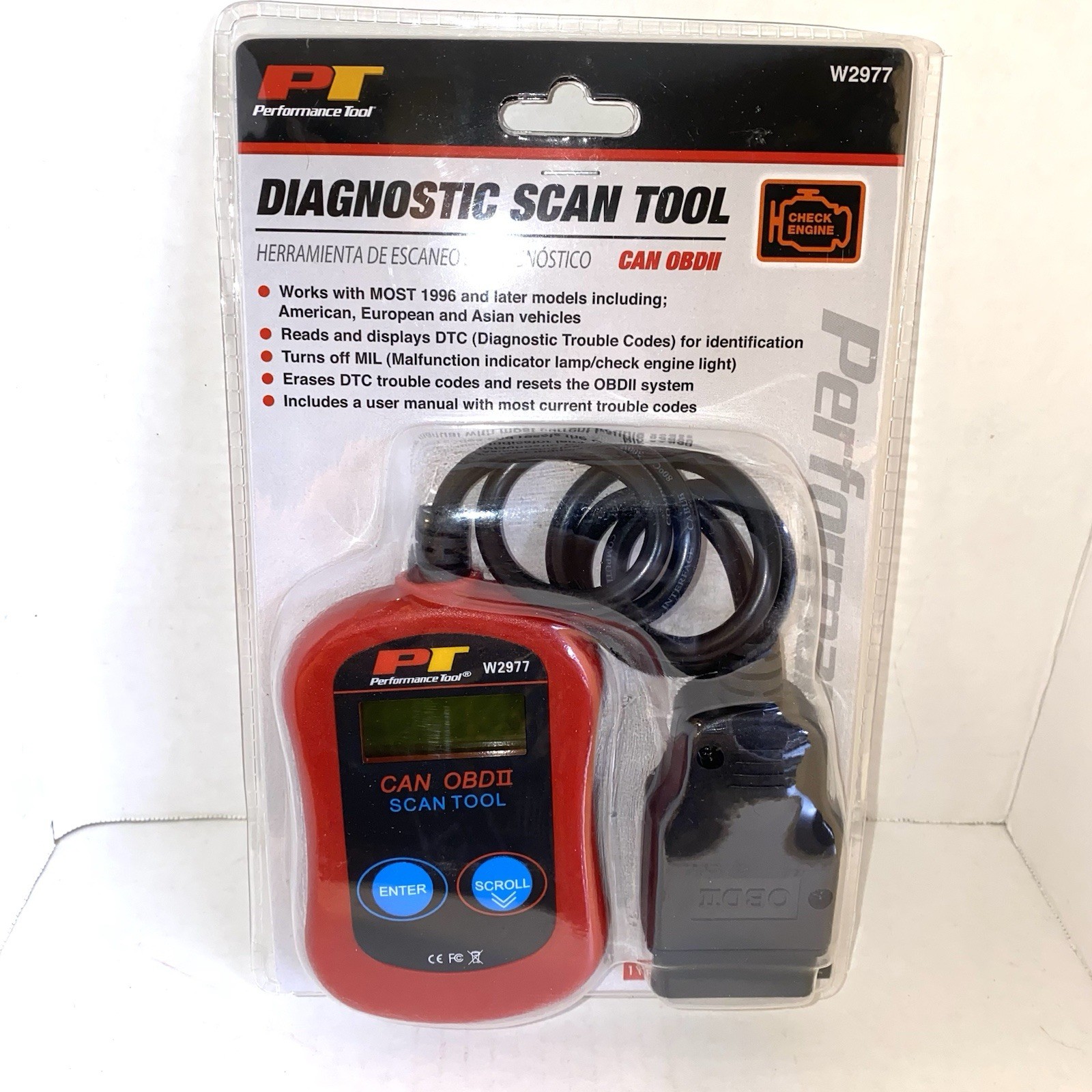Wilmar W2977 Wilmar Corp / Performance Tool CAN OBDII Diagnostic Scan Tool