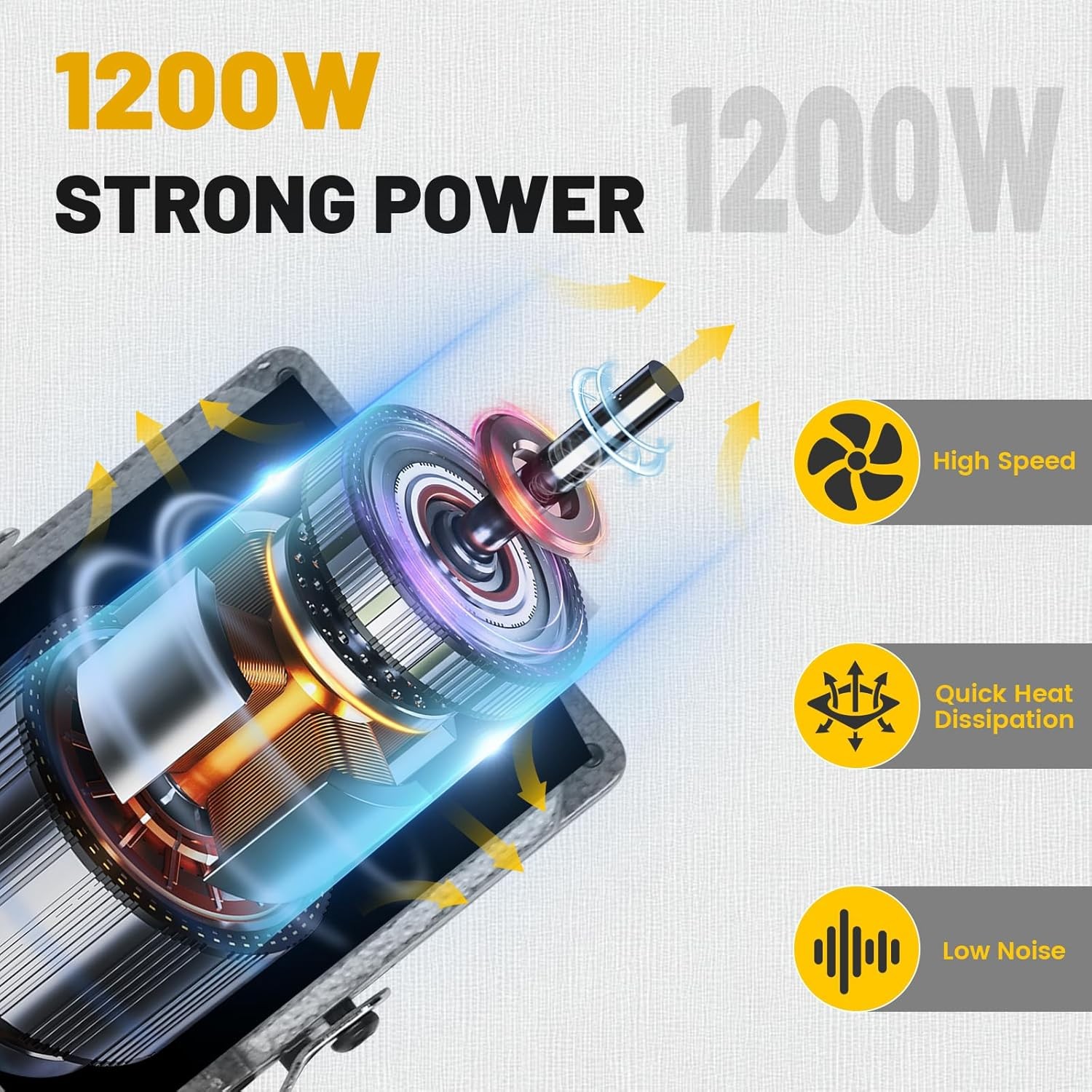 1200W 30000RPM Rotary Tool, Electric Flex Shaft Rotary Tool, Flex Shaft Grinder