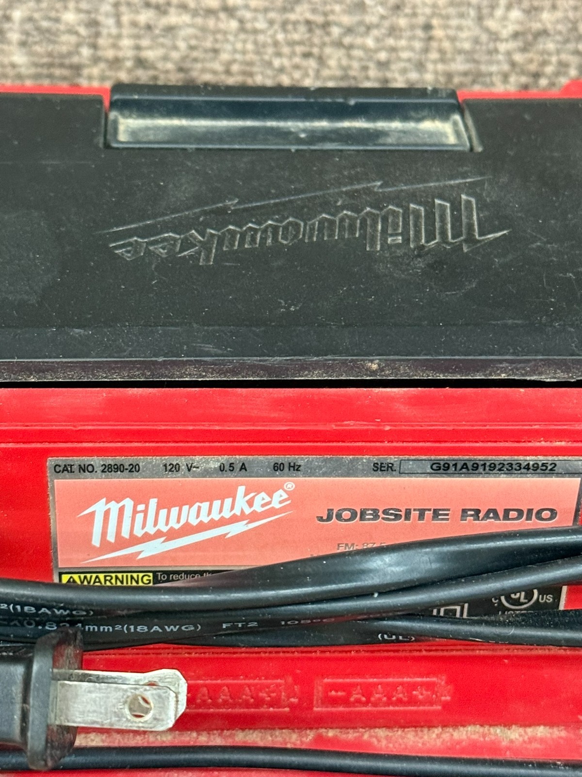 Milwaukee 2890-20 M18 18V Lithium-Ion Cordless Jobsite Radio