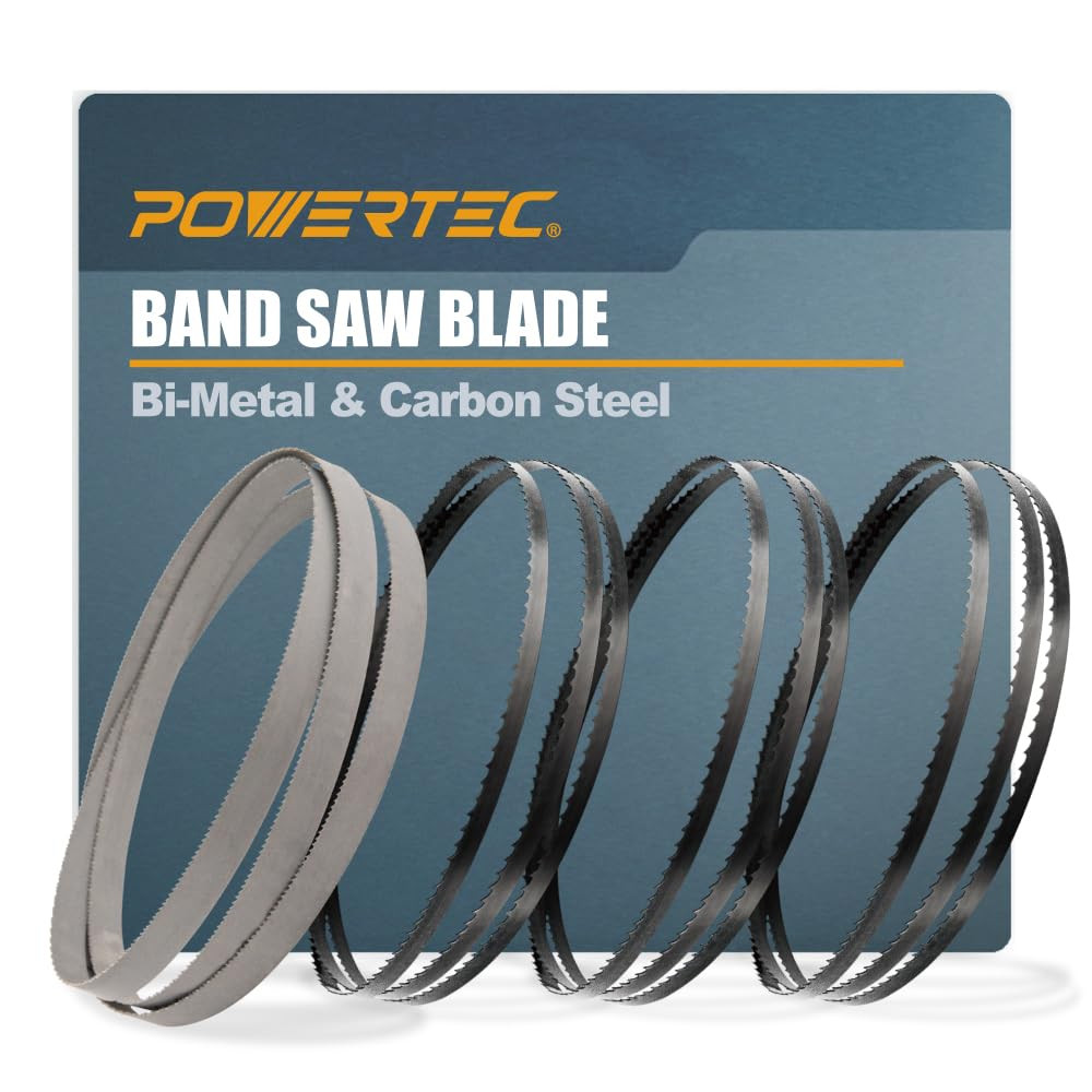 62 Inch Bandsaw Blades Assortment for Woodworking & Non-Ferrous Metal Cutting, B