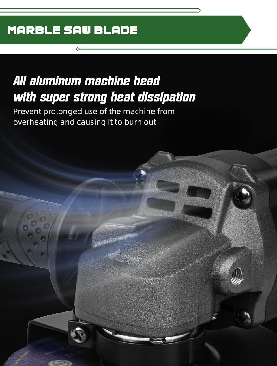 1250w Angle Grinder Variable Speed Angle Grinder 230v for Wood Working Household