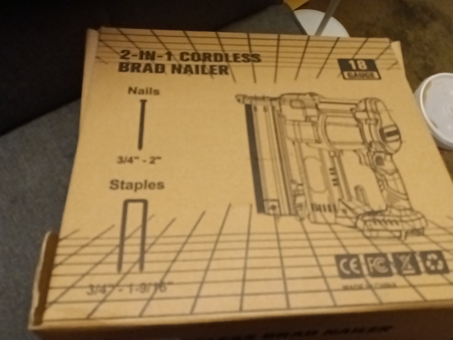 Cordless 2&Prime; 2 In 1 Cordless Braided Depth 2 Modes Nail Gun Mtiolhig 18 Gauge