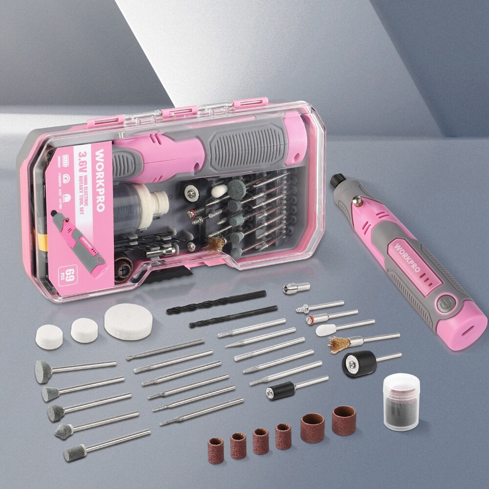 3 Speeds Rechargeable Cordless Rotary Tool Kit Mini Rotary Tool 71pc Accessories