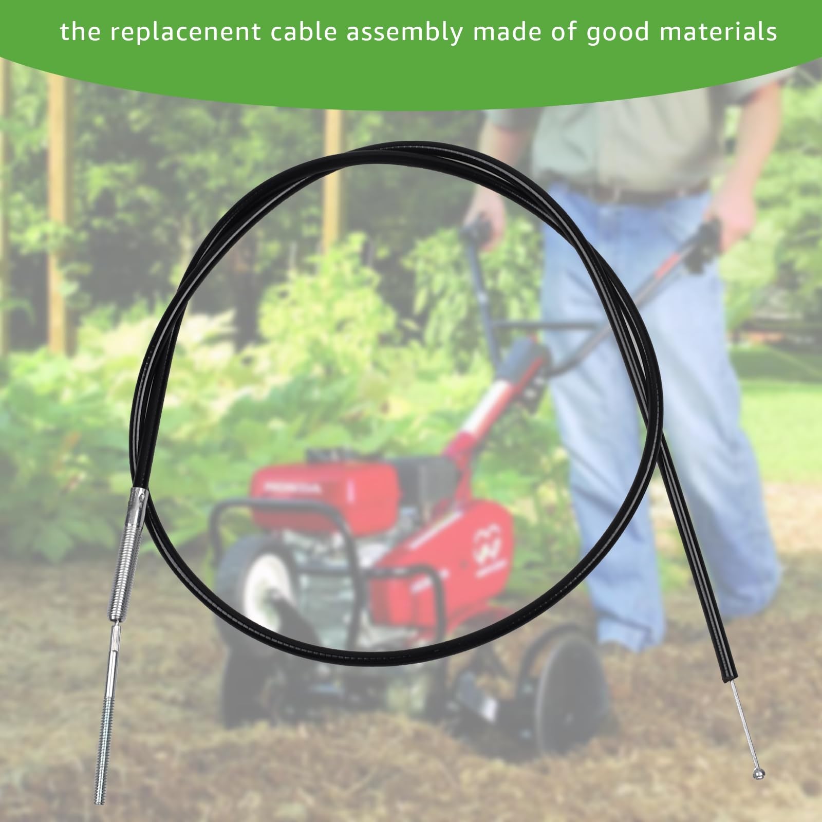 LCMLA 53630 Tiller Cable Suitable for Earthquake Rear Tine Tillers 5055 black