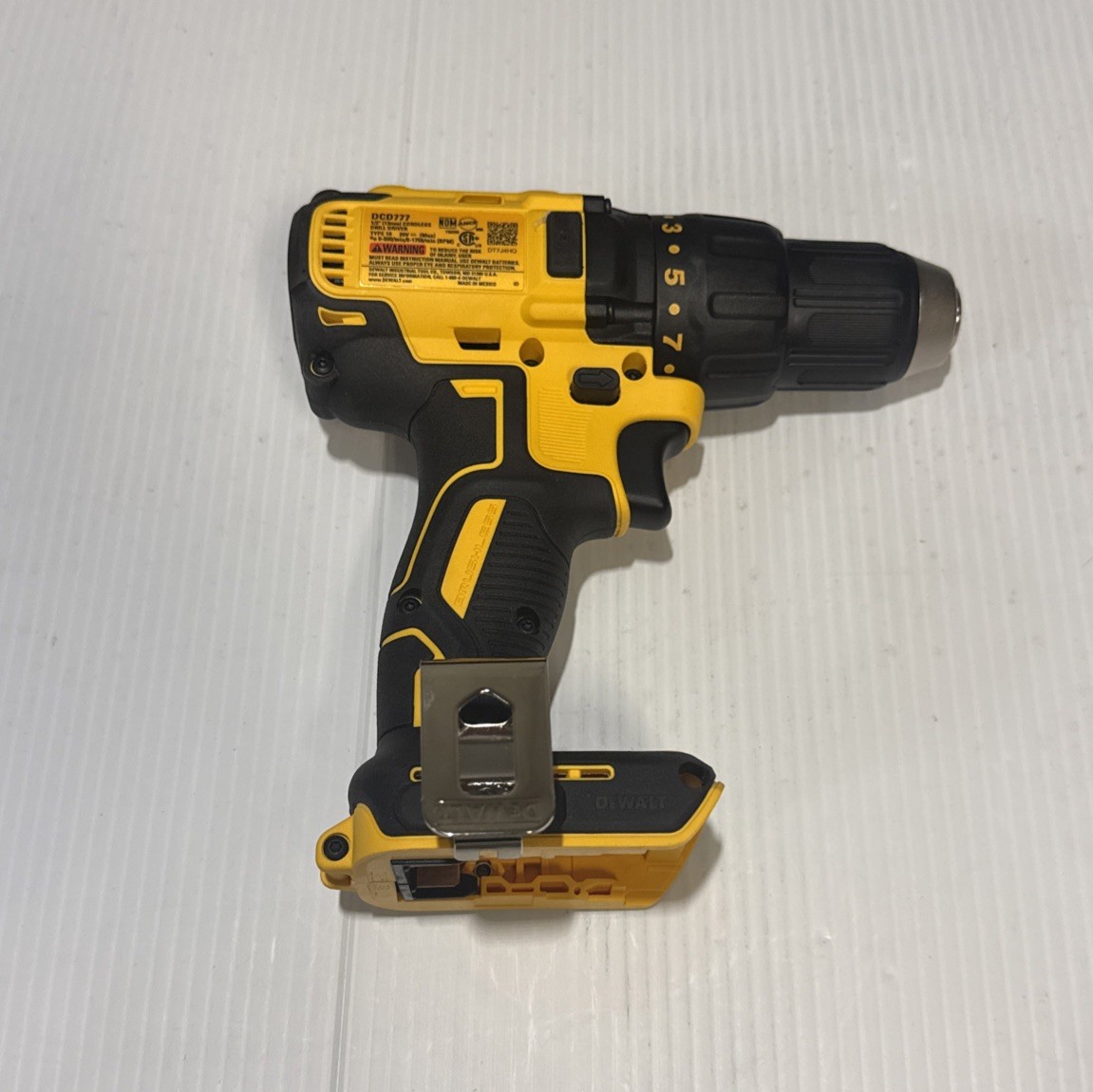 DeWalt DCD777B 20V MAX Brushless Drill/Driver NEW Open Box Tool Only