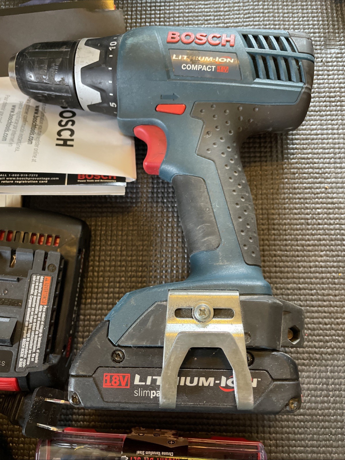 Bosch DDB180 18V Drill Driver with Two Batteries & Charger