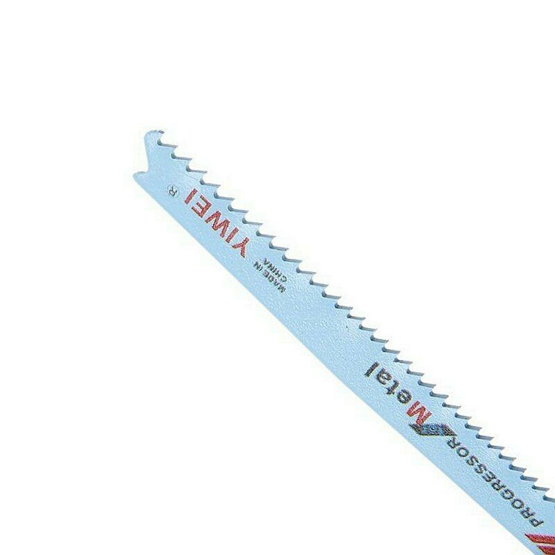 5PCS T-shank Assorted Jig Saw Blades Set Wood Plastic Metal Cutting Jigsaw Blade