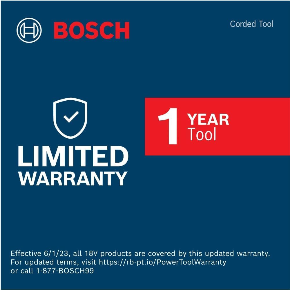 BOSCH PR20EVS Colt 1.0 HP Variable-Speed Palm Router – 5.6 Amp Motor, Soft Start