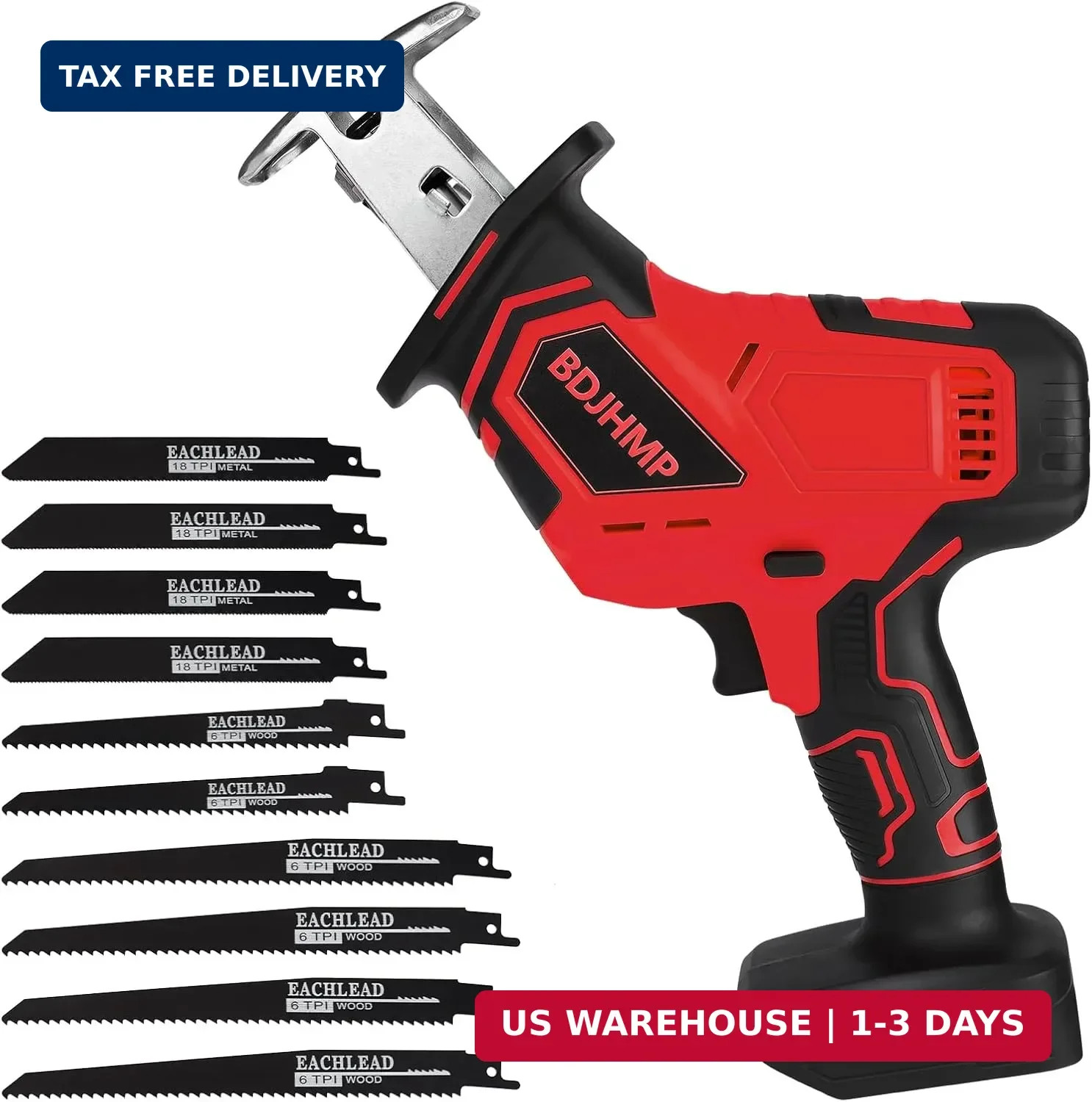 Reciprocating Saw Cordless, 2800 RPM, Compatible With Milwaukee 18V Battery(Only