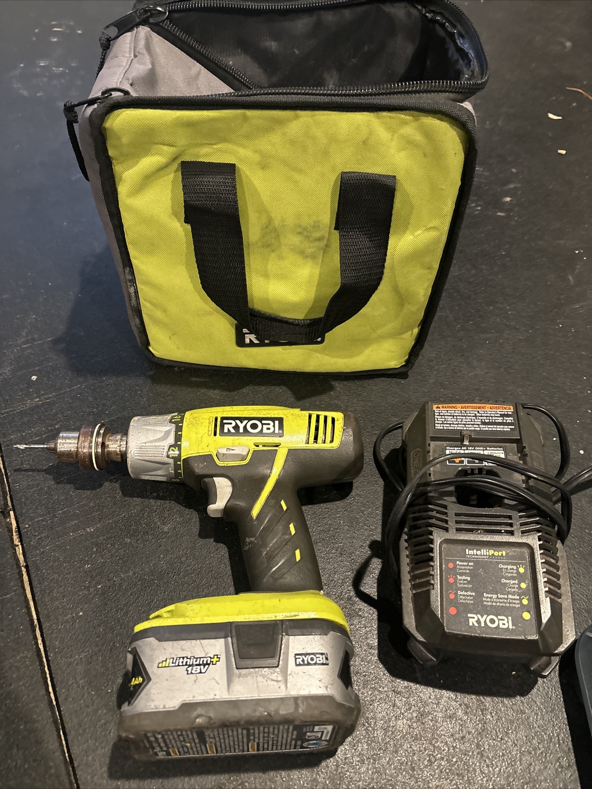 RYOBI P271 18V 1/2&Prime; DRILL KIT, Battery P108, Charger P118