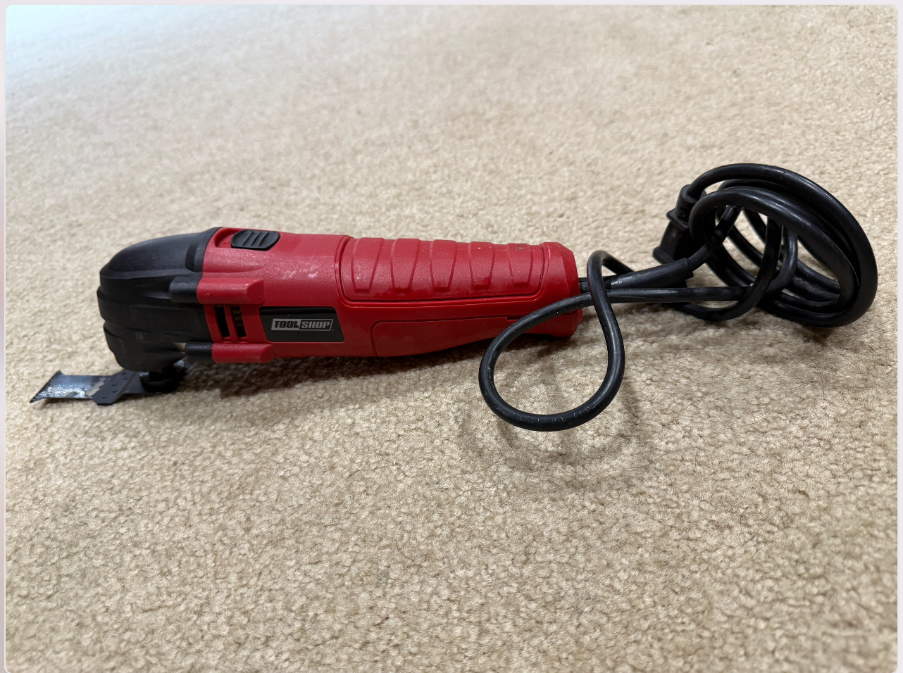 Tool Shop 1.5 Amp Corded Oscillating Multi Tool Saw Cutter Scraper w/ Blade