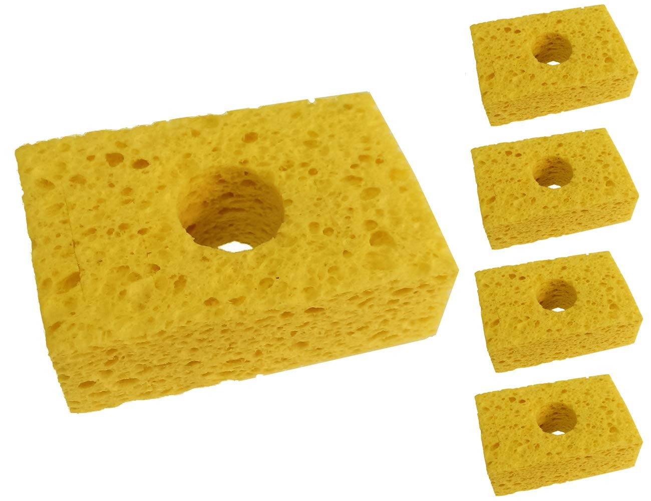 Spg5 Yellow Soldering Sponge 3.2&Prime; X 2.1&Prime; 5 P