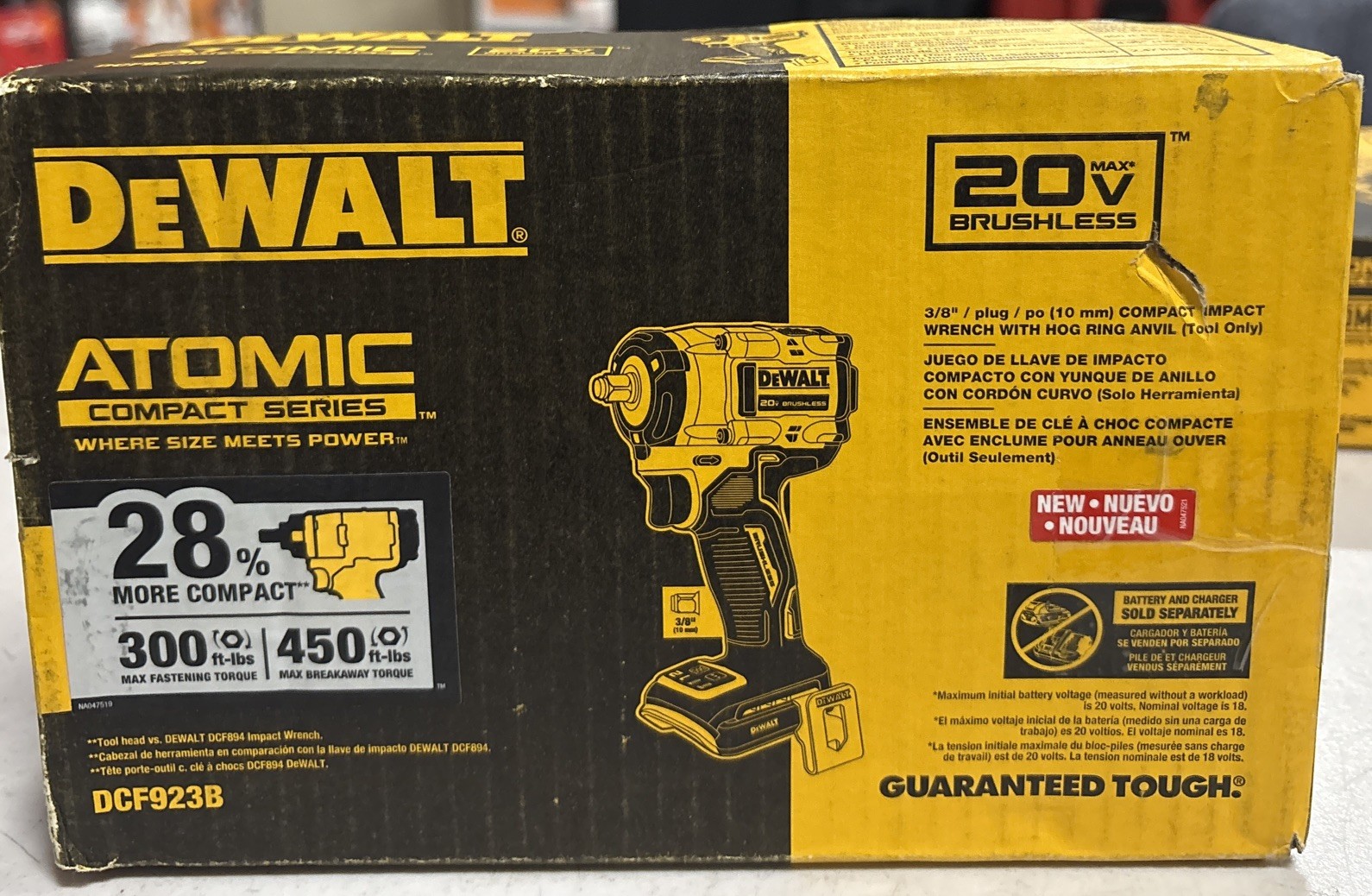 DEWALT DCF923B 20V 3/8inch Impact Wrench