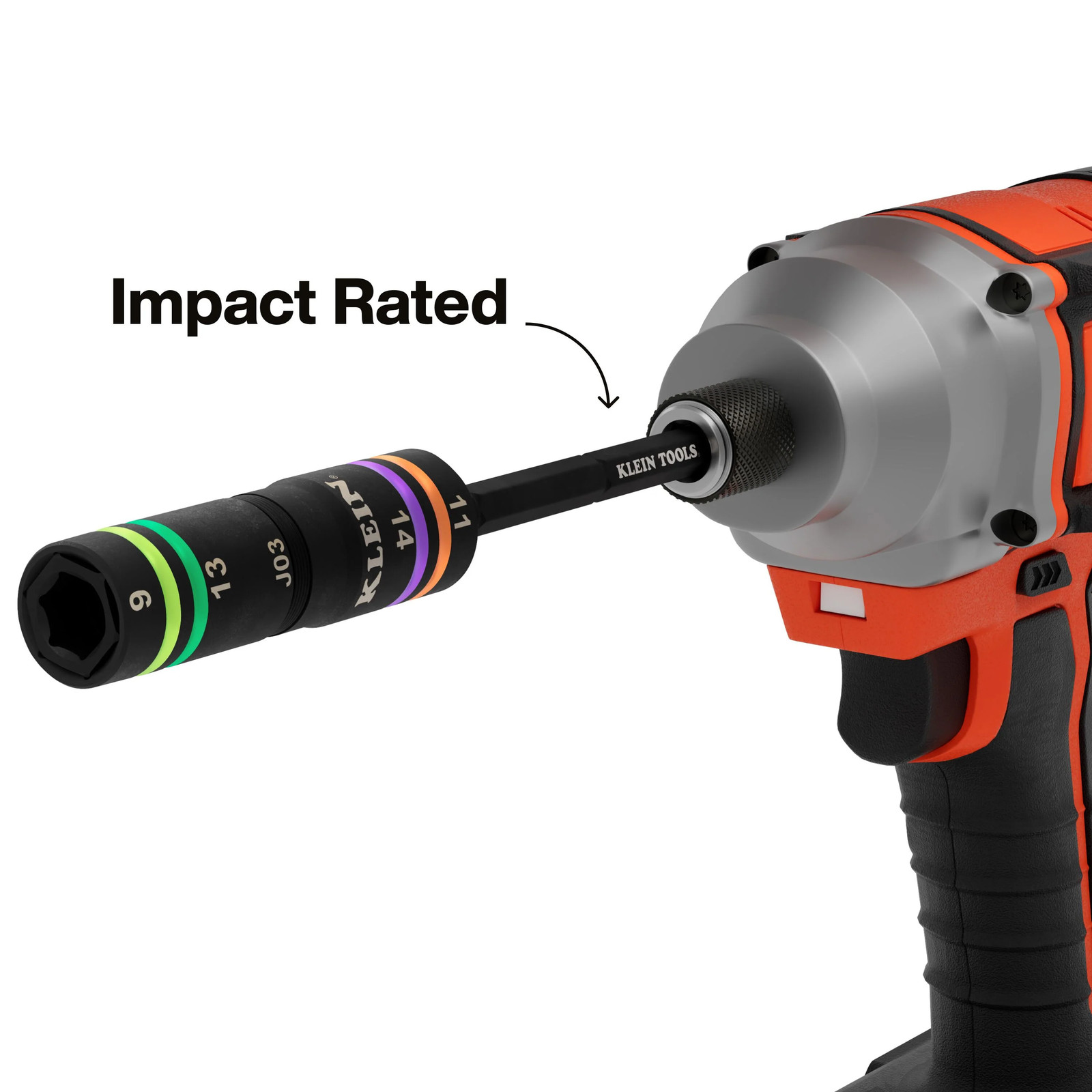 Klein Tools 6512MQS Quad-4 Heavy-Duty Impact Flip Socket, Metric