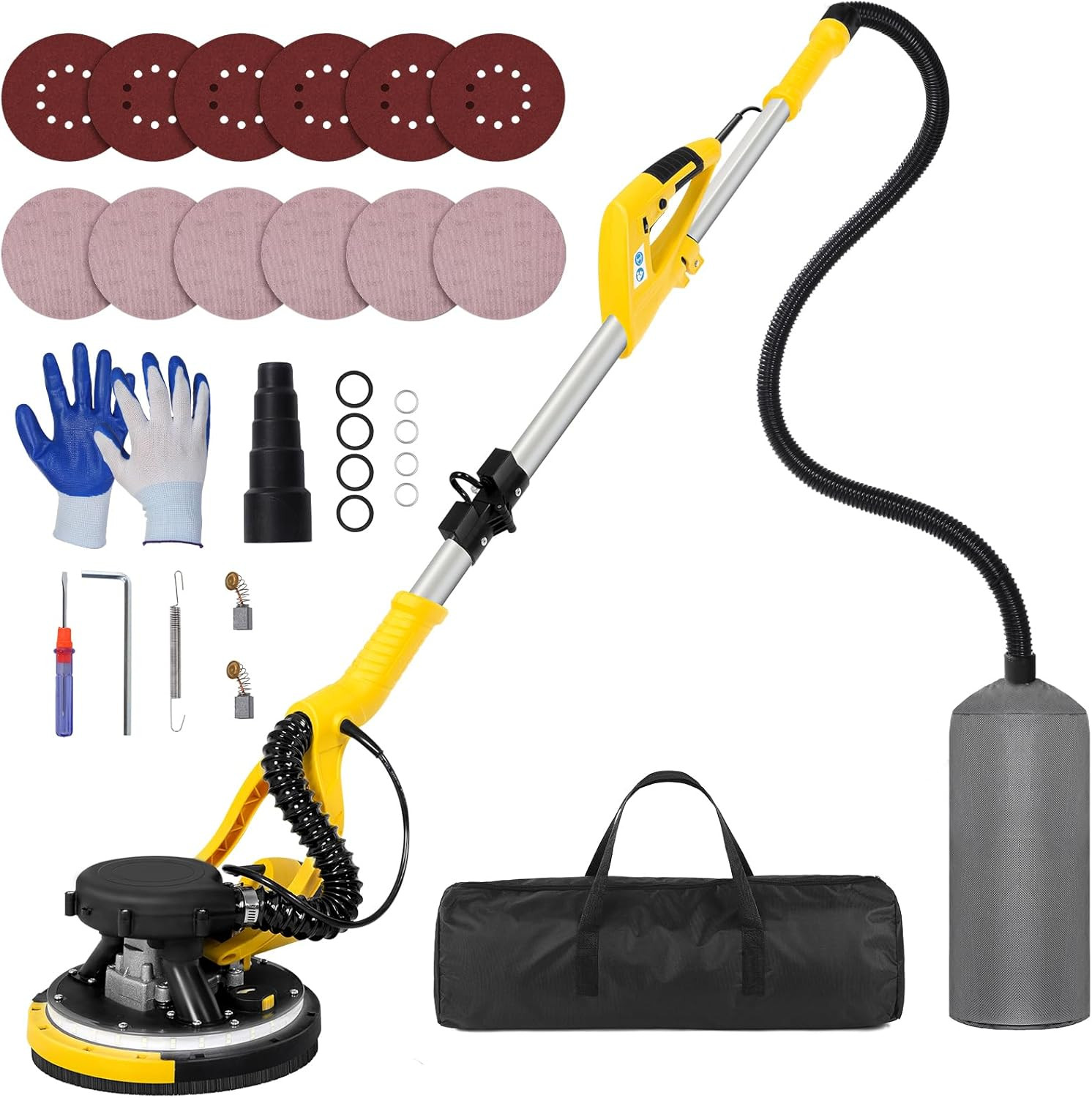 DRYWALL SANDER TOOL 8.5 AMP POPCORN CEILING REMOVER TOOL WITH 7 VARIABLE SPEEDS