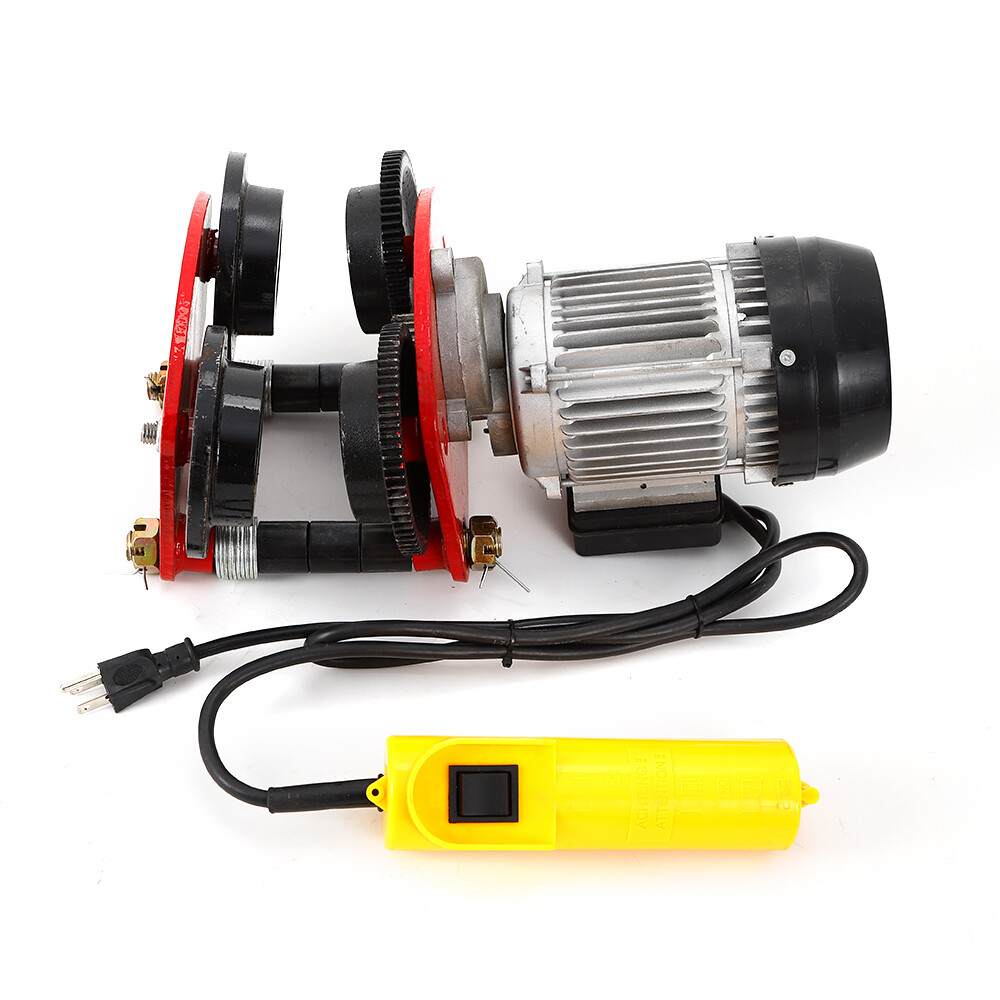 500W Electric Overhead Motor Winch Hoist 2200lbs Lift Garage Crane 1400r/Min