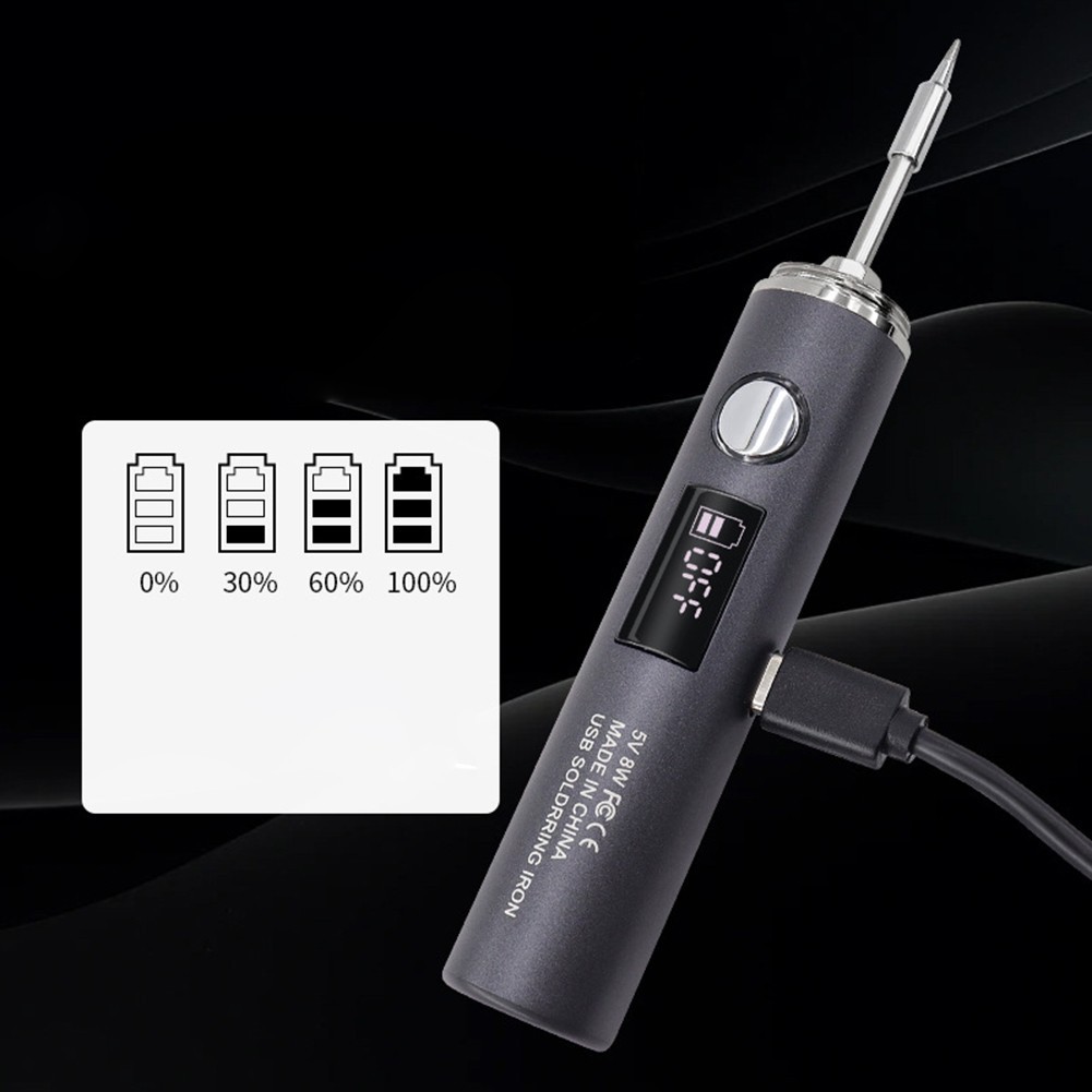 Lightweight Cordless Soldering Iron with Temperature Control for Convenient Use