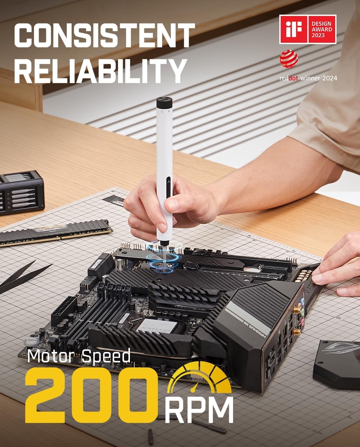 Rechargeable Fanttik E1 Max Electric Screwdriver – 3Nm Torque, Portable Design