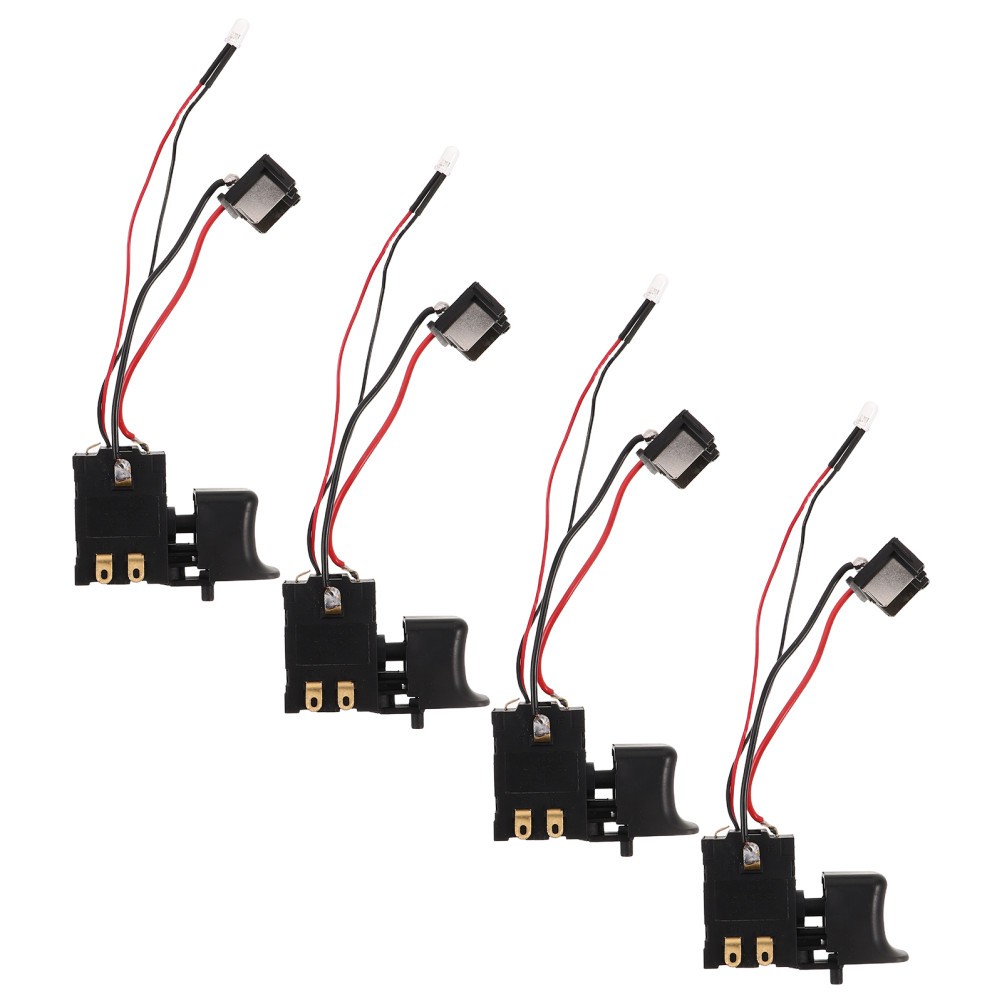 4pcs Replacement Trigger Switch for Cordless Impact Driver, Power On/Off Button