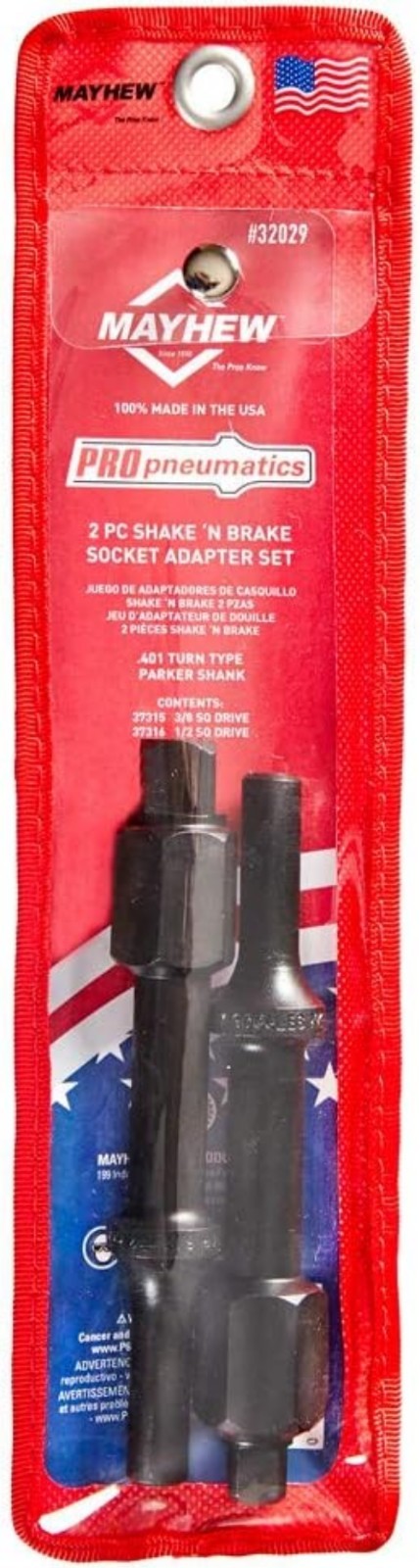 Pneumatic Bolt Breaker Set – 2-Piece Durable Tool Steel with Rust Resistance