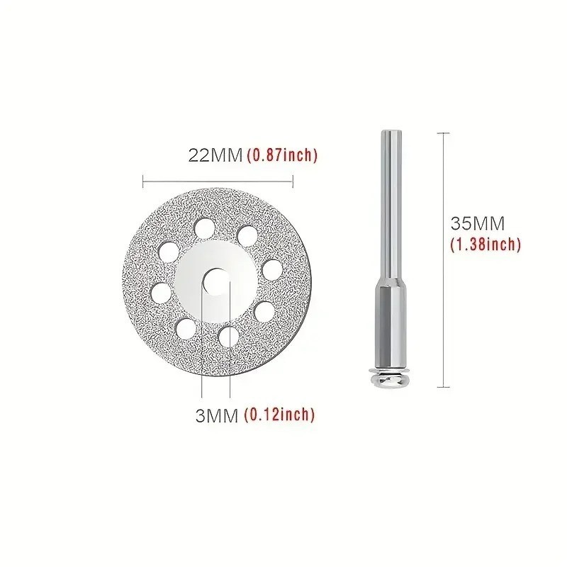 12 Diamond Cutting Wheels For Dremel Rotary Tool Die Grinder Metal Cut Off Disc