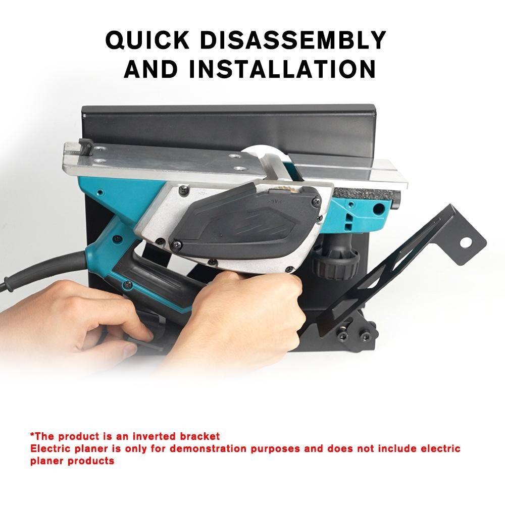 Turn your PLANER into a JOINTER! Steel Electric Planer Stand Inverted Bracket!