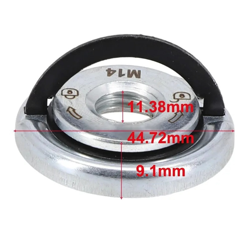 M14 Quick Release Self-Locking Flange Nut Press Plate Grinder Clamping Tool