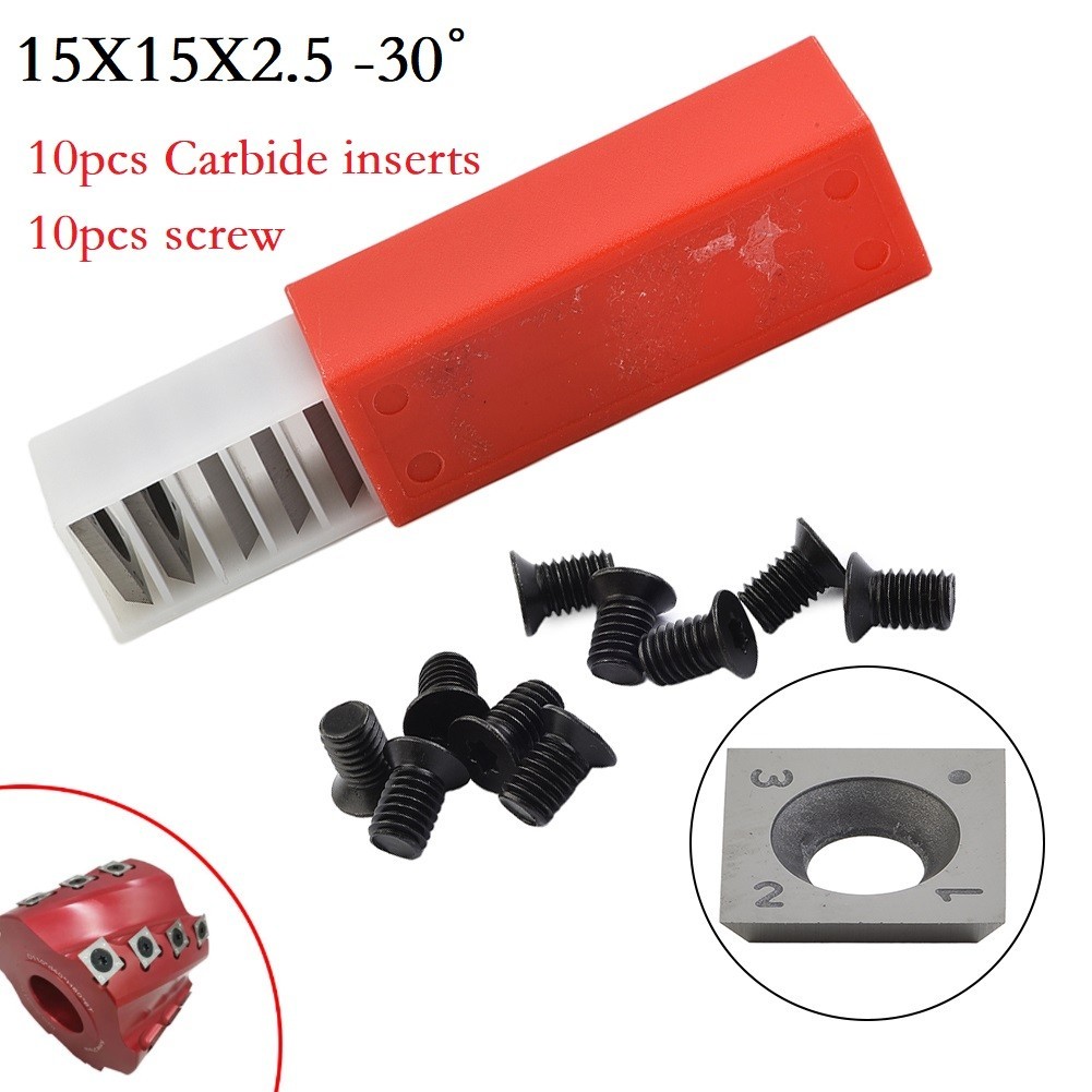 Carbide Inserts Cutter Inserts Straight Face 10pcs/box 15x15x2.5mm Blade