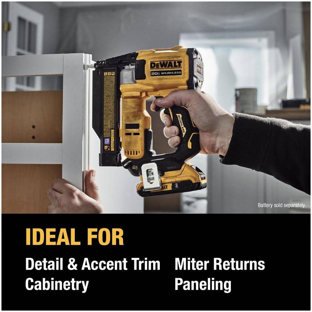 DEWALT ATOMIC 20V MAX Lithium Ion Cordless 23 Gauge Pin Nailer Tool Only