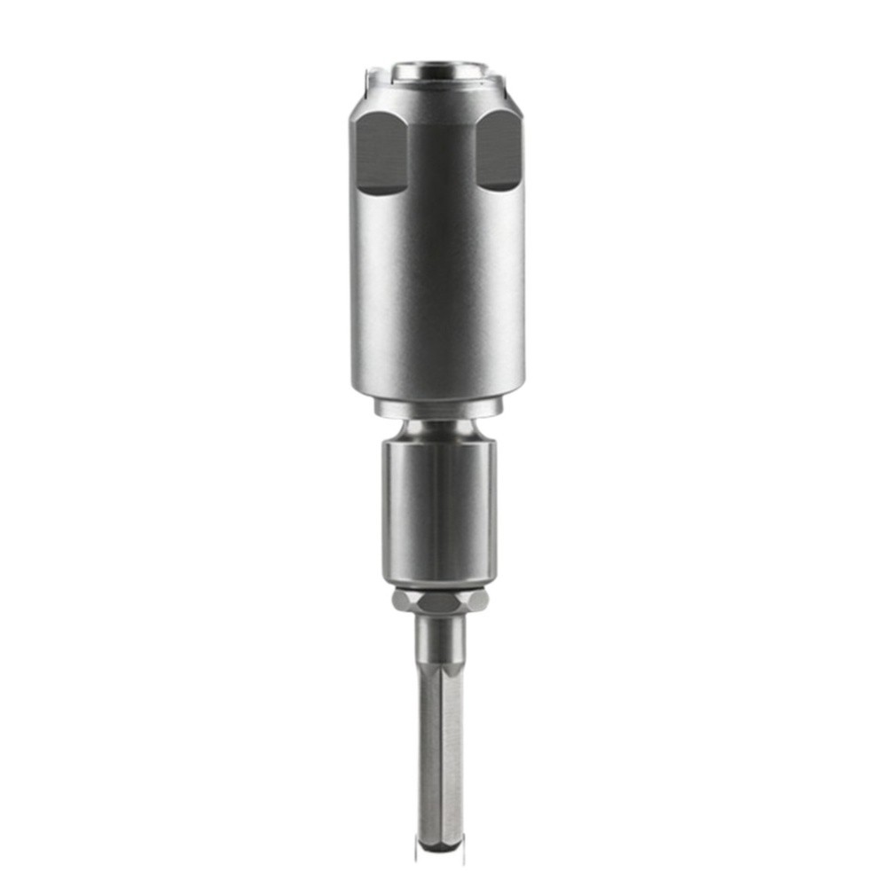 Rotary Drill Bit Adapter 40CR Material 3.8 x 15.5 cm Hex to Round Shank
