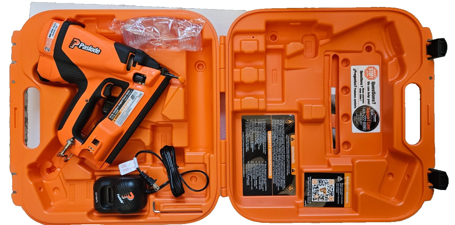 Paslode Angled Finish Nailer IA250A-Li2, 916200, Battery & Fuel Cell Powered