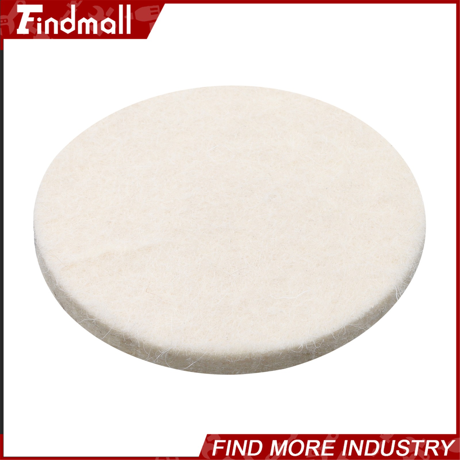 Findmall 30 PCS 2 Inch Wool Disc Polishing Buffing Pads Wheels with 1/4&Prime; Shank