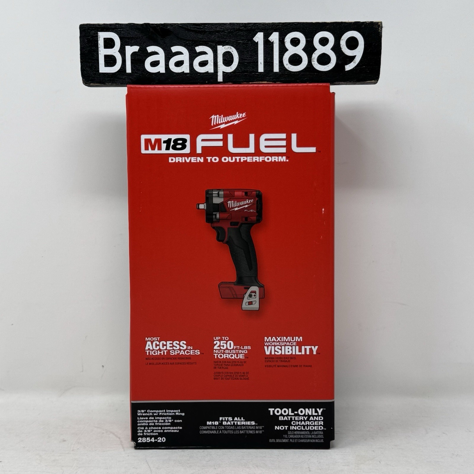 Milwaukee M18 Fuel 3/8 Compact Impact Wrench With Friction Ring (Bare Tool) NEW!