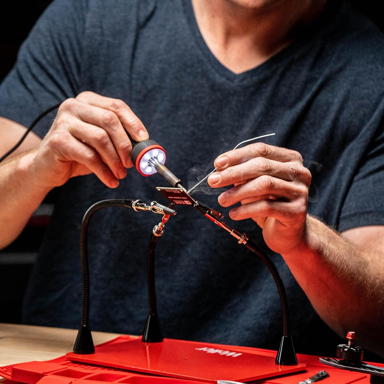 Efficient 30W Soldering Iron Kit with Enhanced Visibility & Comfortable Grip