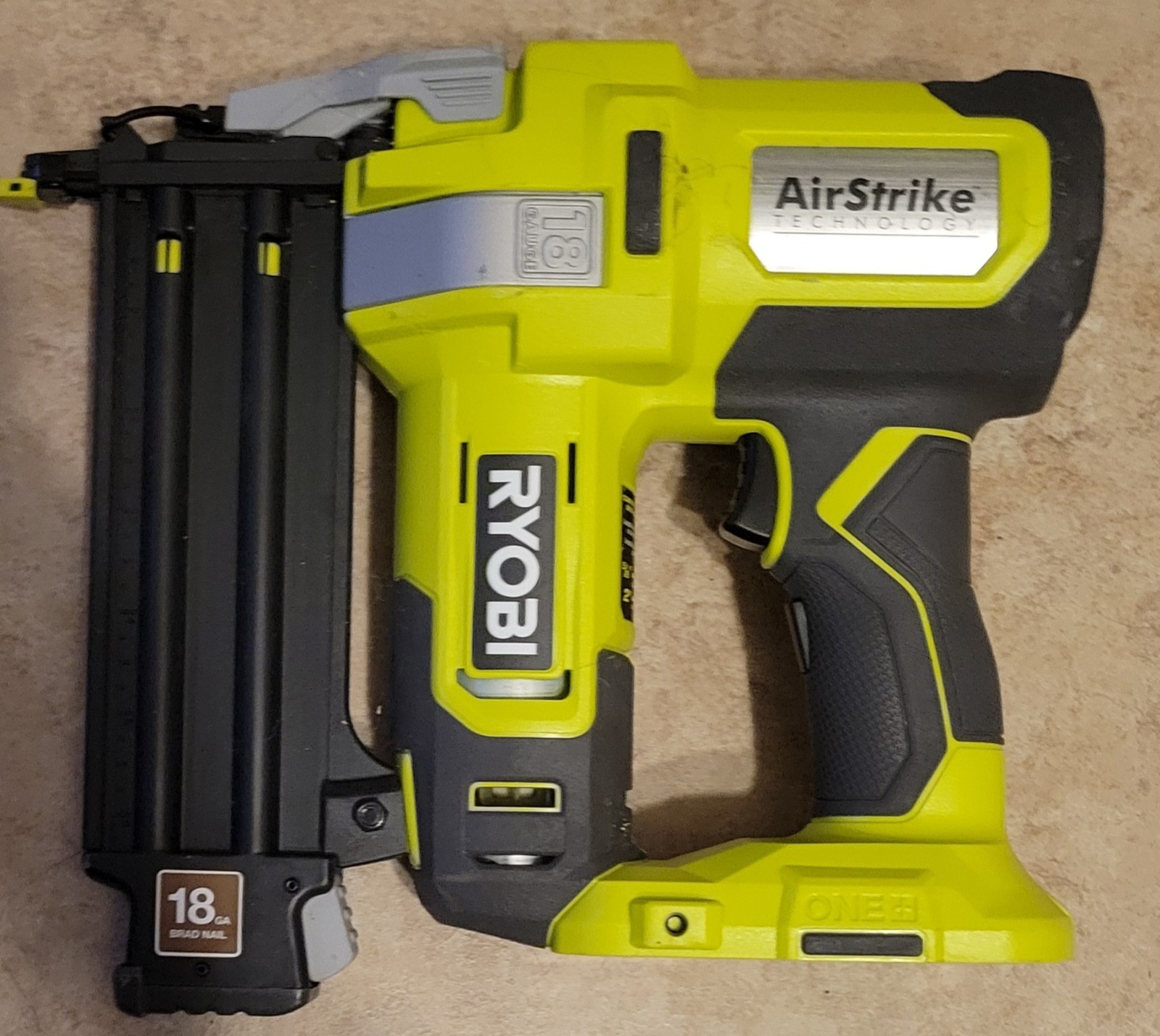 Ryobi AirStrike P321 Brad Nailer 18V 18AWG 5/8&Prime;MIN-2&Prime;MAX
