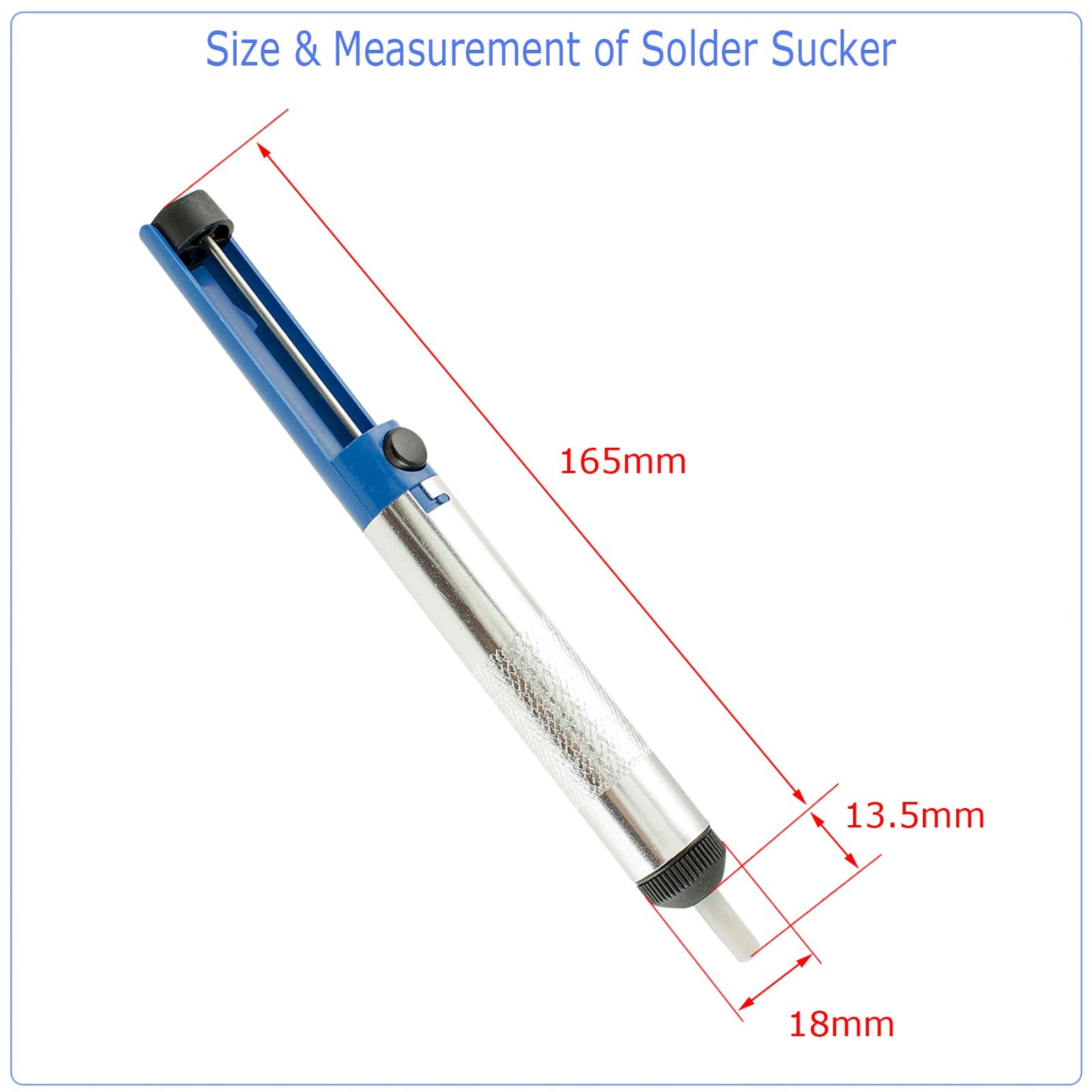 2x Solder Sucker Desoldering Pump & Braid Soldering Iron Suction Removal Tool