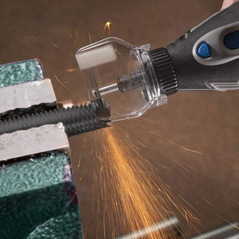 Dremel-Compatible Rotary Tool Shield Set: 4 Clear Protective Shields Included