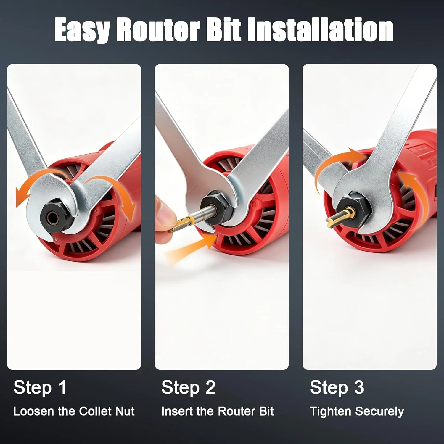800W Compact Wood Router Tool, 32,000 RPM Electric Palm Router | 1/4&Prime; Collet Han