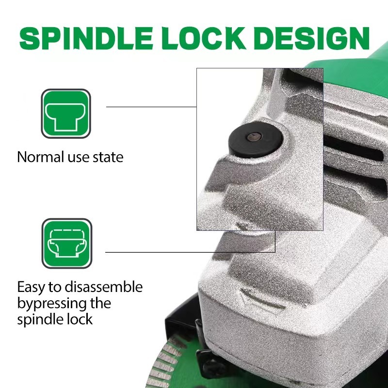 850W Angle Grinder Tool 4.5&Prime; 10000RPM Corded Electric Metal Cutting Grinding