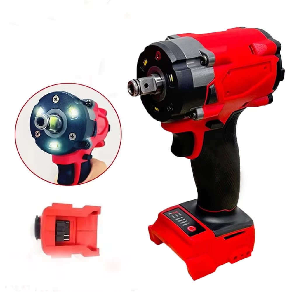 For Milwaukee 18V M18 FUEL 1/2&Prime; High Torque Impact Wrench RED+BLACK 4 Speed