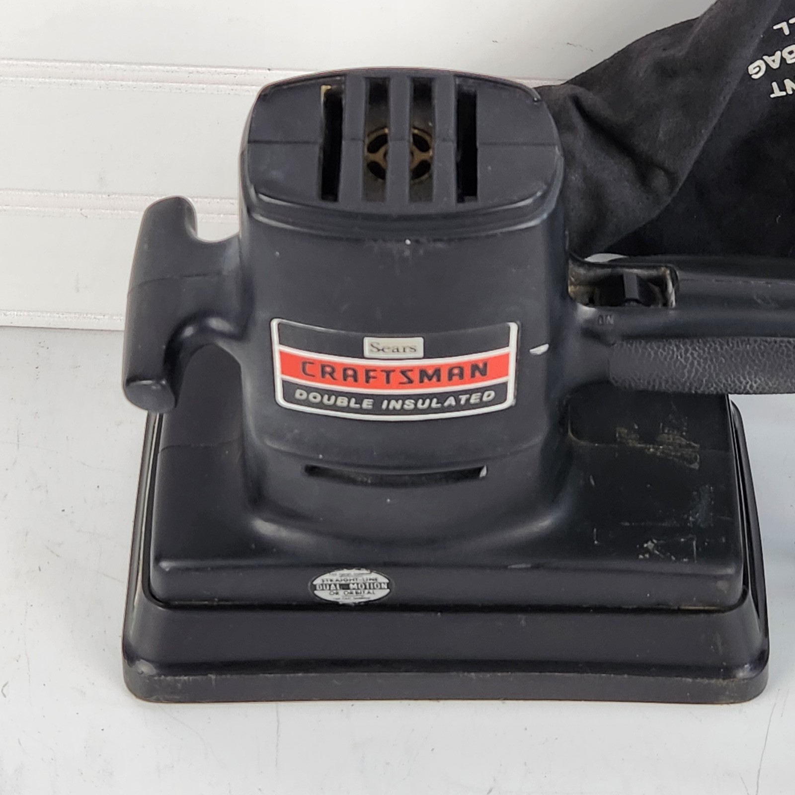 Vintage Sears Craftsman Dual Motion Pad Sander Model 315.11650 with Dust Bag