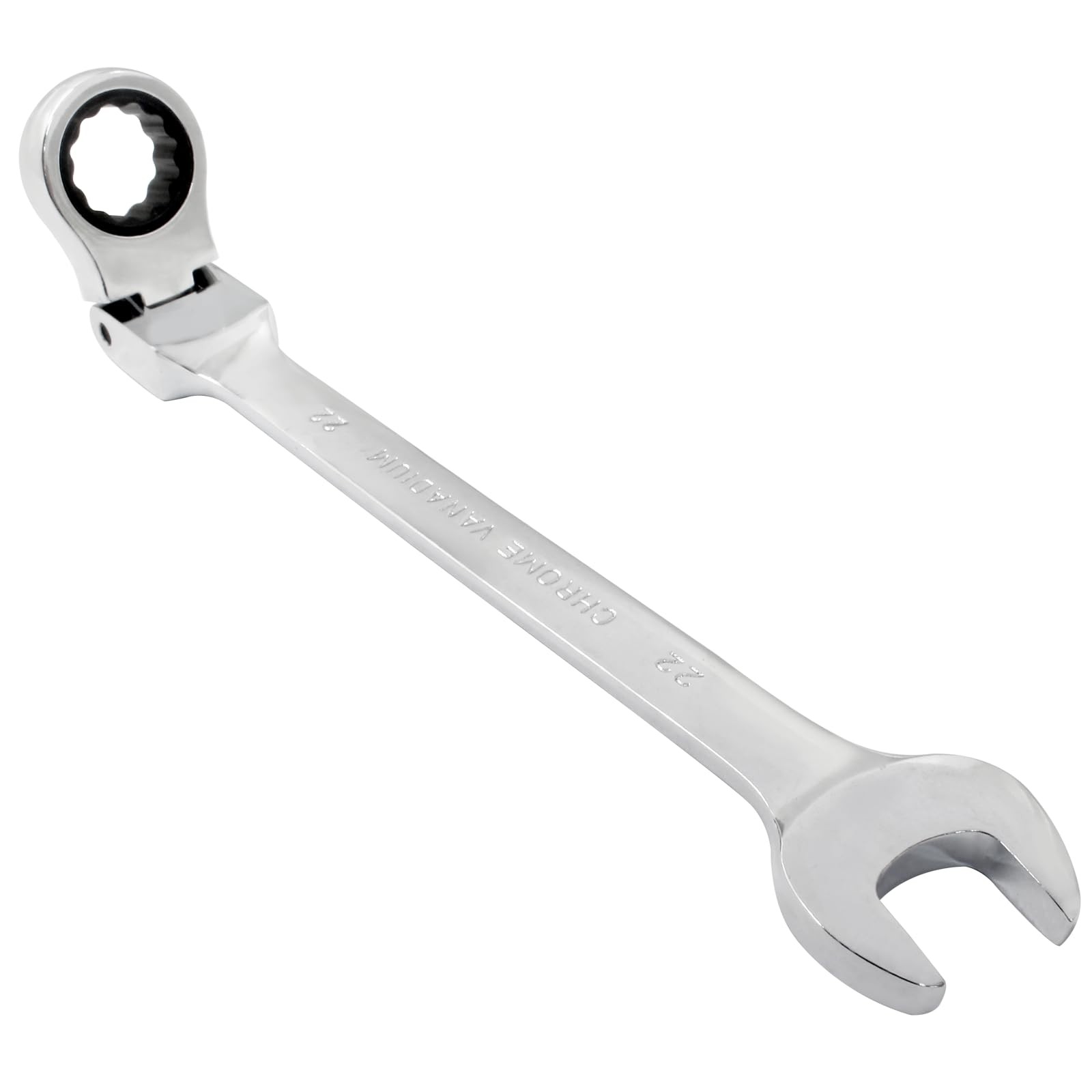 22mm FlexHead Ratcheting Wrench Professional Metric 72Teeth 12Point CRV