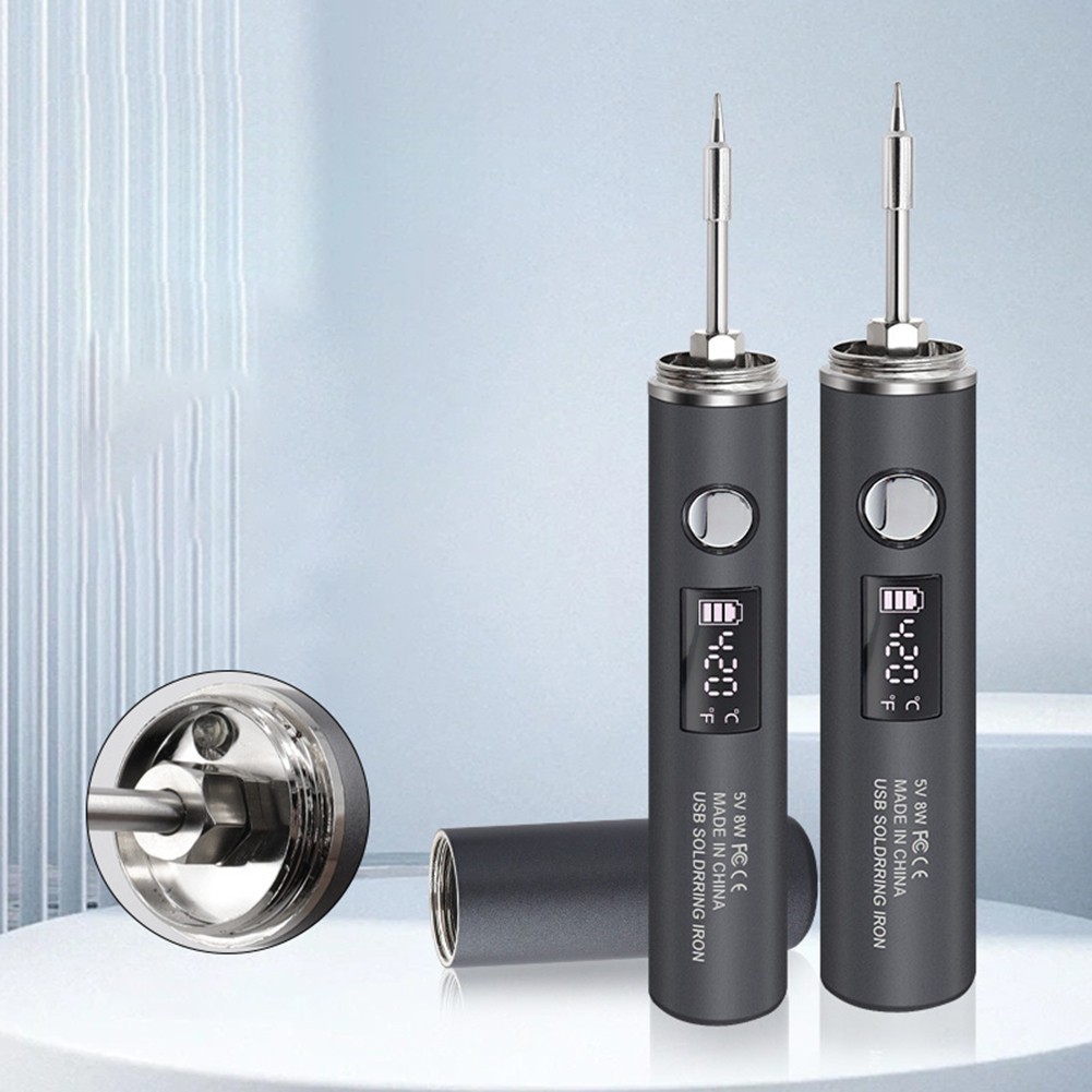Lightweight Cordless Soldering Iron with Temperature Control for Convenient Use