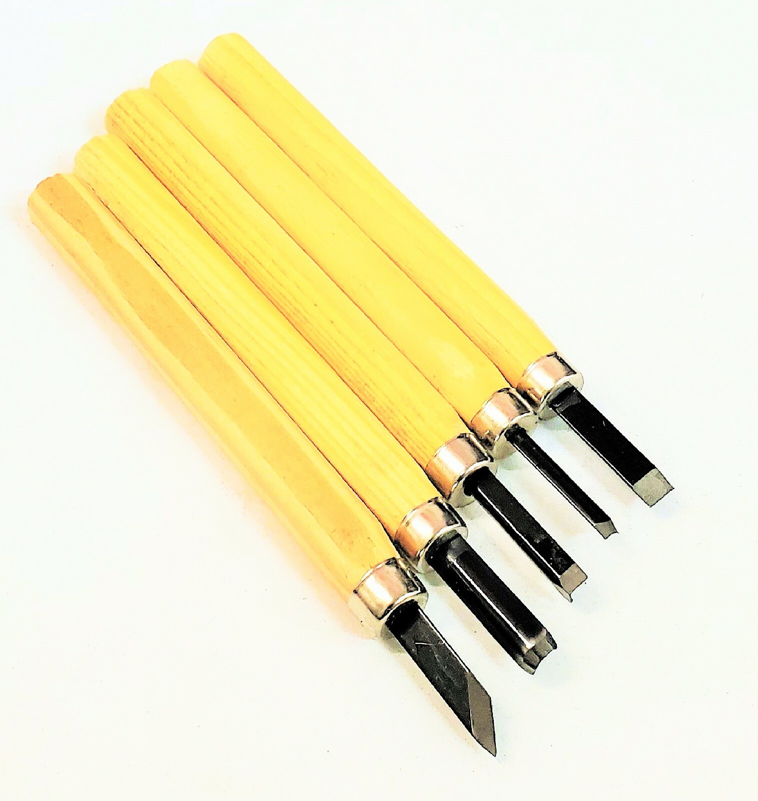 5pc Mini Wood Carving Woodworking Tool Set Size L – 5.1&Prime; / 12.95cm